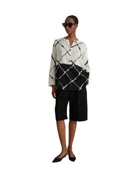 Maria Bellentani Blusa Beige Negro