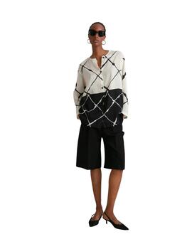 Maria Bellentani Blusa Beige Negro