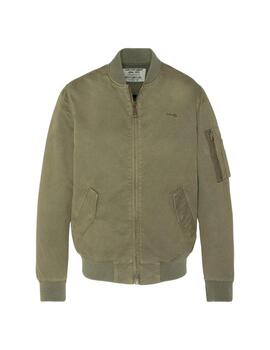 Schott Cazadora Bomber Verde Kaki