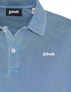 Schott Polo Steel Blue