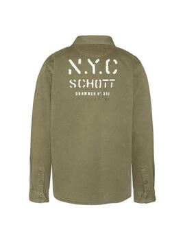 Schott Sobrecamisa Verde Kaki