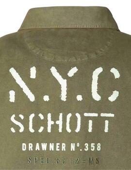 Schott Sobrecamisa Verde Kaki
