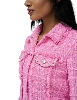 Salsa Chaqueta de tweed Rosa