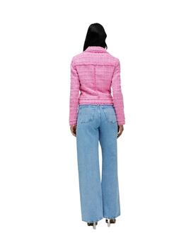 Salsa Chaqueta de tweed Rosa