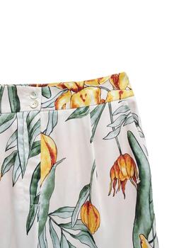 Salsa Pantalones Straight de tela estampados