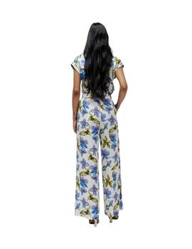 Salsa Pantalones Straight de tela Azul Claro