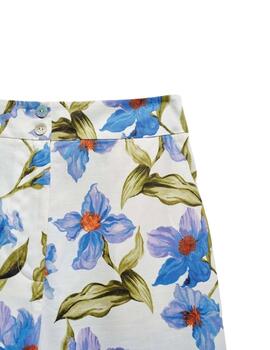 Salsa Pantalones Straight de tela Azul Claro