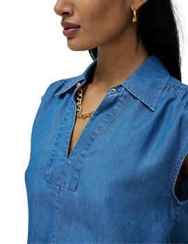 Salsa Blusa Lightdenim Azul