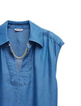 Salsa Blusa Lightdenim Azul