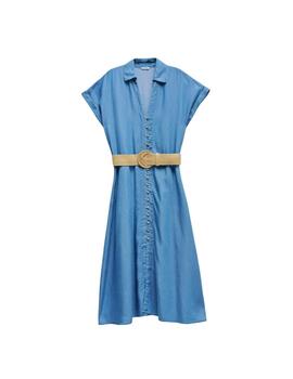 Salsa Vestido midi Lightdenim Azul