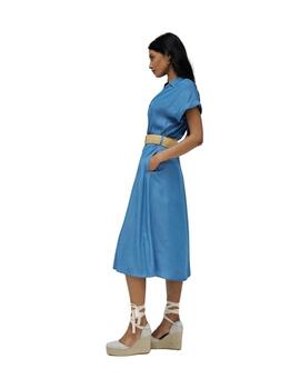 Salsa Vestido midi Lightdenim Azul