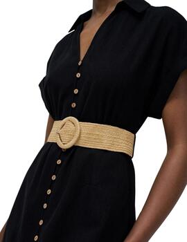 Salsa Vestido Camisero Negro