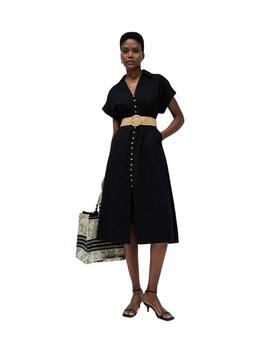 Salsa Vestido Camisero Negro