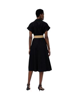 Salsa Vestido Camisero Negro