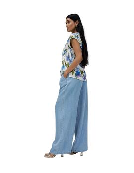 Salsa Blusa estampado floral Azul Claro