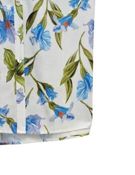 Salsa Blusa estampado floral Azul Claro