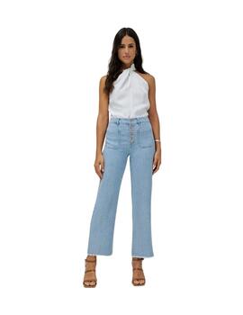 Salsa Pantalones True Cropped Straight Lightdenim