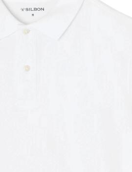 Silbon Polo Clásico Liso Tono Blanco