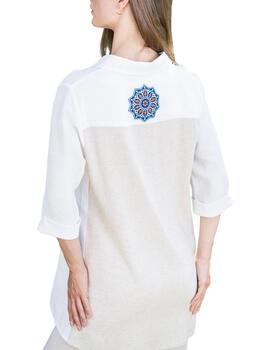 Hongo Camisa larga bicolor
