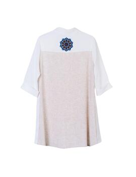 Hongo Camisa larga bicolor