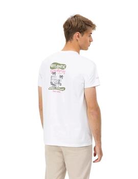 El Pulpo Camiseta Blanca Estampado