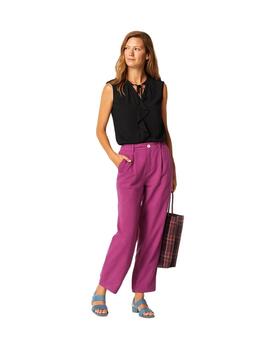 Oky Blusa Lesarc Gasa Georgette Negro