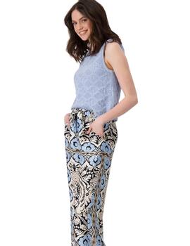 Monari Pantalones Black Pattern