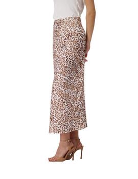 Monari Falda Larga Estampado leopardo