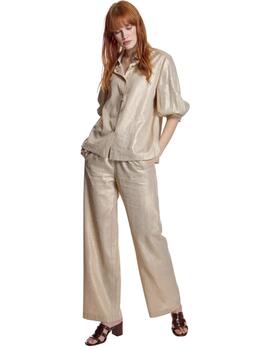 Alba Conde Blusa fluida Oro