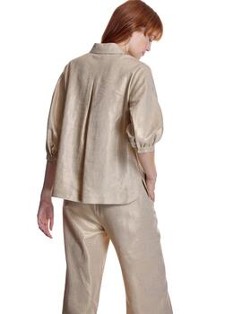 Alba Conde Blusa fluida Oro