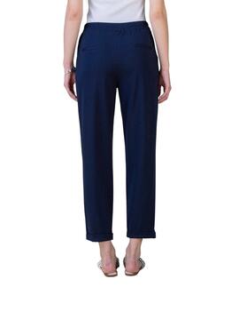 Hongo Pantalón Elástico azul marino