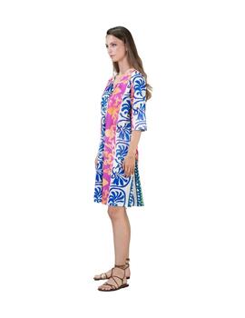 Hongo Vestido de punto con estampado vibrante
