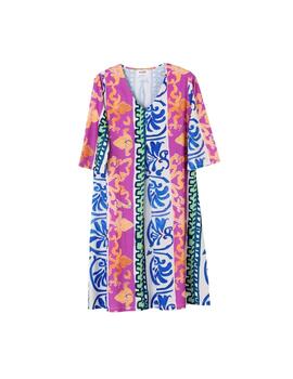 Hongo Vestido de punto con estampado vibrante