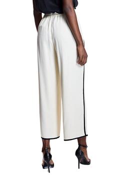 Alba Conde Pantalón Culotte con raya negra