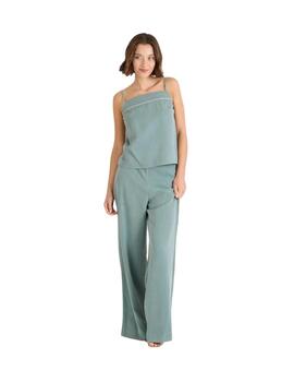 Naf Naf Pantalon Verde Turquesa