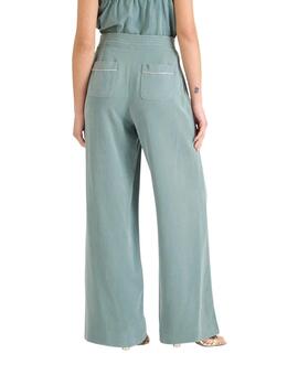Naf Naf Pantalon Verde Turquesa