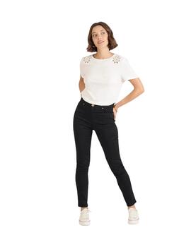 Naf Naf Pantalón Pitillo Negro