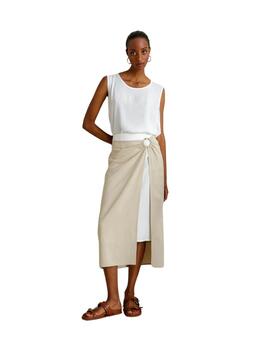 Maria Bellentani Falda Beige midi