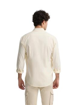 Silbon Camisa Sport Oxford Amarilla