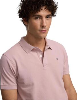 Silbon Polo Clásico Liso Coral Claro