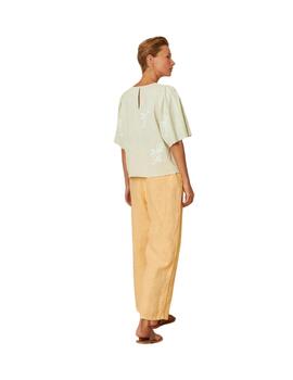 Indi & Cold Blusa Manga mariposa Agua