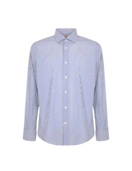 Markup Camisa de nailon Rayas Azul