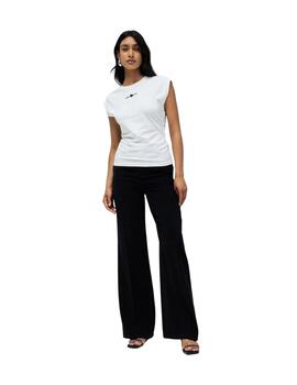 Salsa Camiseta Blanca con frunce