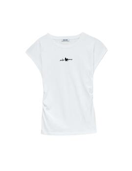 Salsa Camiseta Blanca con frunce