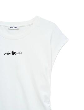 Salsa Camiseta Blanca con frunce