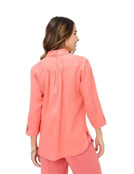 Brax Camisa de lino Style Vicki Red