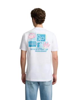 Silbon Camiseta Iconos Holiday Blanca