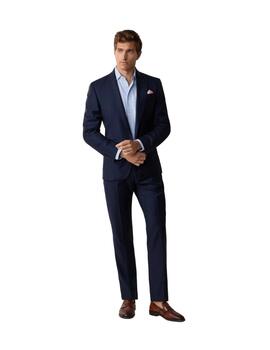 Hackett Traje de Sarga de lana elástica Marino