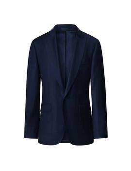 Hackett Traje de Sarga de lana elástica Marino