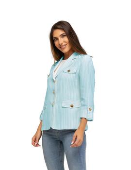 Fashion Chaqueta Capsula Turquesa